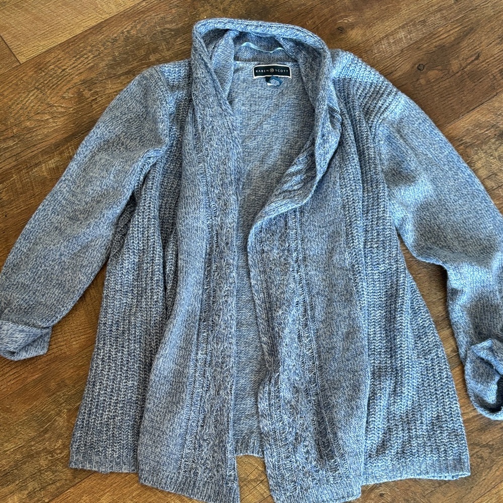 Blue Cardigan Sweater